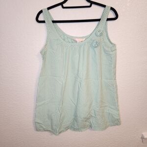 Victoria Secret Angels Small y2k 90s striped pajama top nightgown  pajamas